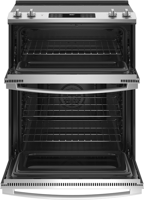 GE Appliances 30 Slide-In Double Oven Electric Range in Stainless