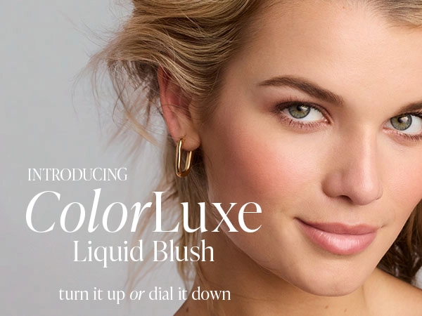 Image of model wearing ColorLuxe blush