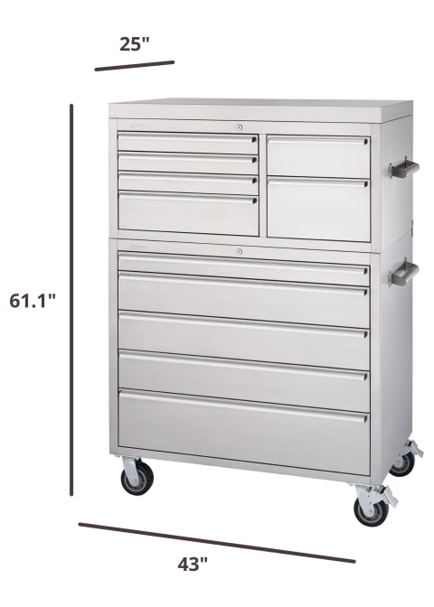 dimensions of the tool chest