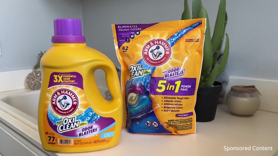 ARM & HAMMER Plus OxiClean with Odor Blasters 5-in-1 Fresh Burst Laundry Detergent Power Paks, 42 Count Bag - image 16 of 16