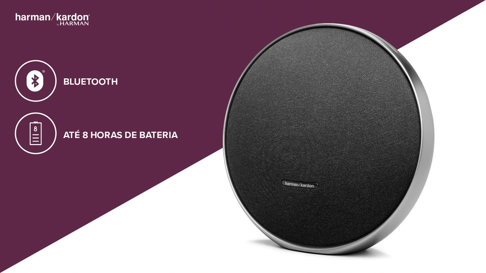 Caixa de Som Harman Kardon Portátil Onyx Studio 9 50W Preta - Info
