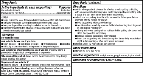 Meijer Hemorrhoidal Suppositories, 24 Count