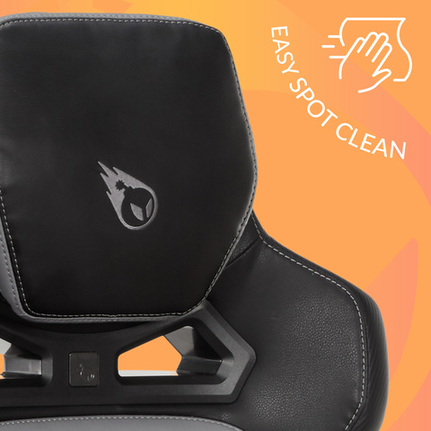 TechSoft™ Performance Polyurethane Upholstery with Ultra-Plush Padded Headrest