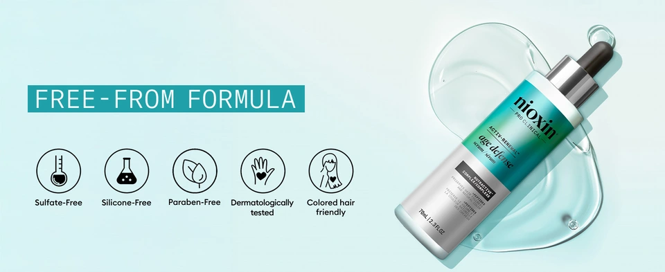 Free of sulfates parabens silicones and dermatologically tested