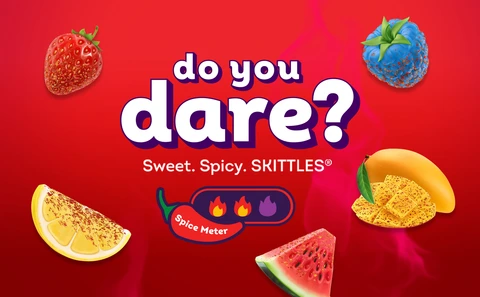 SKITTLES GUMMIES Fuego Sweet and Spicy Gummy Candy