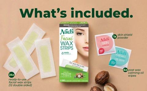 Nads OG Facial Wax Strip - What's included