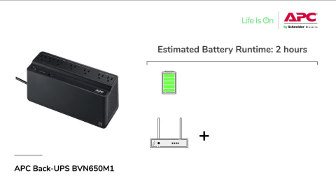 APC Back-UPS 650VA, 120V,1 USB Charging Port, Retail Black BVN650M1 - Best  Buy