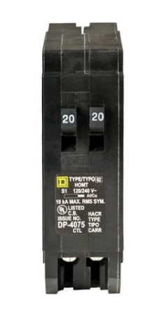 Details about   Lot of 7 NEW Square D DP-4075 Type HOM Circuit Breaker 20-Amp 10kA 1-Pole✌️ 