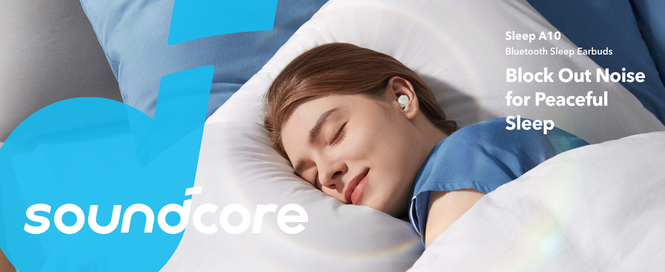 Soundcore Sleep A10 Bluetooth Sleep Earbuds Noise Blocking for Unlimited  Sleep Sounds, Sleep Monitor