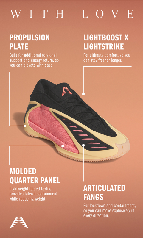 adidas Anthony Edwards 2 'With Love' Basketball Shoes | Dick's