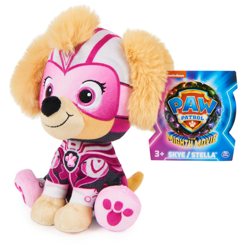 PAW Patrol: The Mighty Movie, Skye 7-Inch Plush Toy for Kids Ages 3+ 