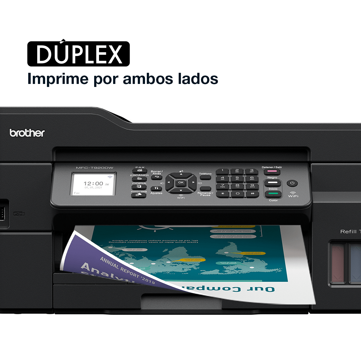 MFCT-920DW | Multifuncional de inyección de tinta a color MFC-T920DW  InkBenefit Tank con conectividad inalámbrica e impresión dúplex | Brother  México