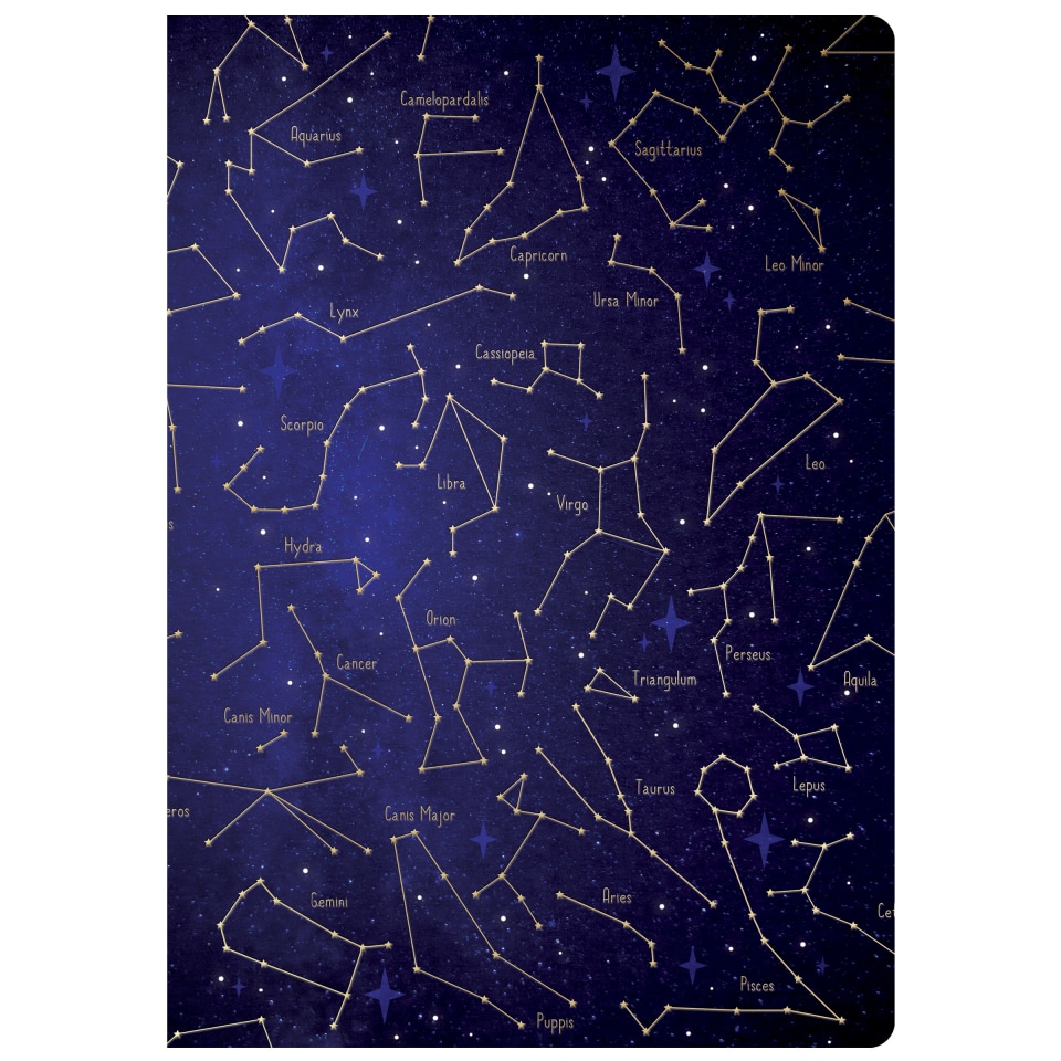 thumbnail video image 2 of Piccadilly Astrology Lined Flatline Journal- Flexi Cardstock Cover, 2 of 14