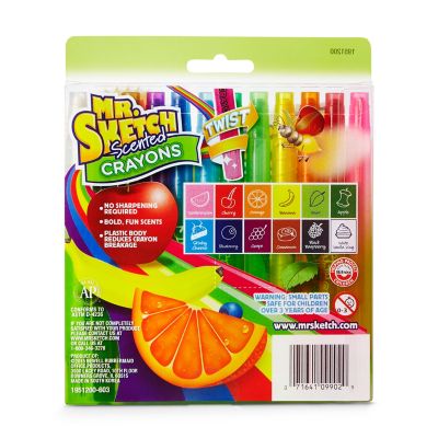 Mr. Sketch Scented Twistable Colored Pencils, Assorted, 12-Pack