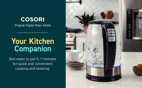 Cosori on X: Enjoy a hot cup of tea or make yourself a pour-over coffee  with our new cordless and rapid boil electric kettle 🍵☕ Check it out:    / X