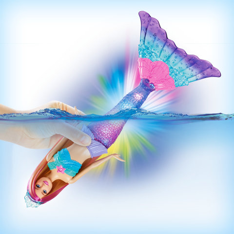 Barbie dreamtopia Sirène lumières et danse aquatique - Mon Bébé Calin
