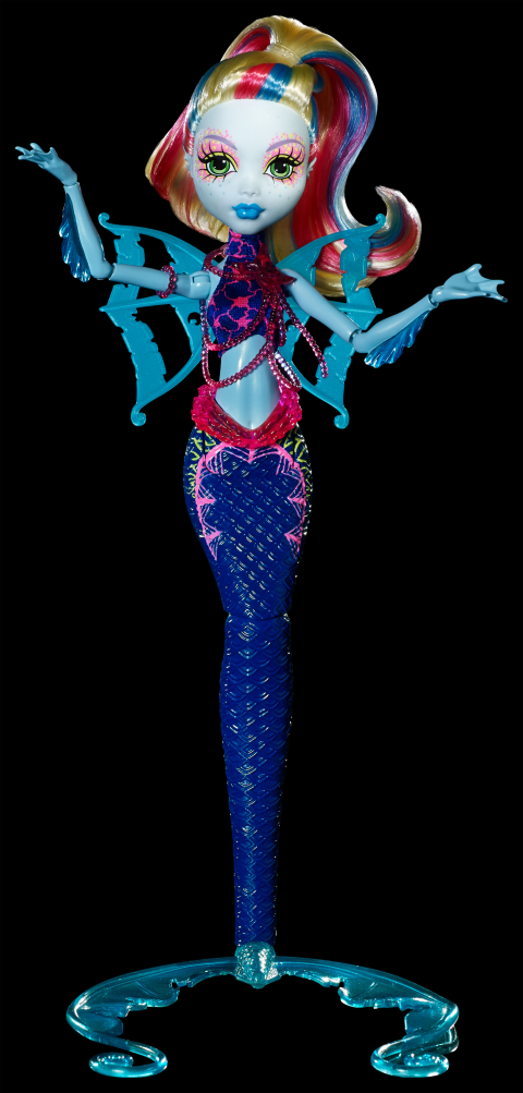 monster high great scarrier reef glowsome ghoulfish lagoona