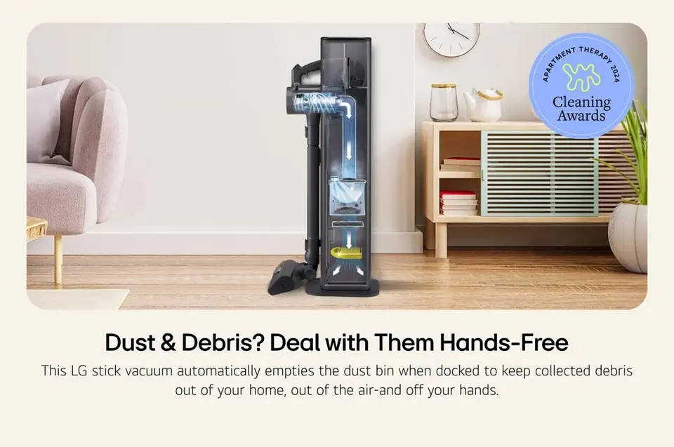 LG - A949KTMS - CordZero All in One Cordless Stick Vacuum with
