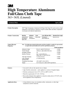 3M High Temperature Aluminum Foil Glass Cloth Tape 363, Silver, 1 in x,36 yd, 7.3 Mil - 7000001165