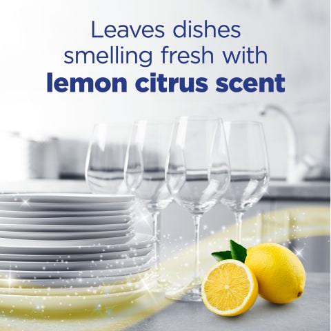 Leaves dishes smelling fresh with lemon citrus scent