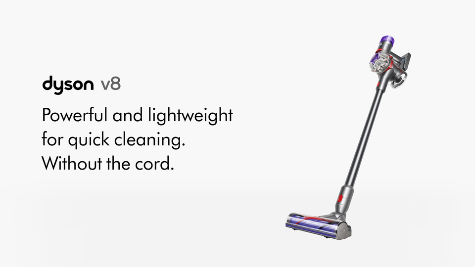 Dyson V8 Cord-free vacuum, Features