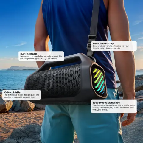 soundcore Boom 2 Pro by Anker Outdoor Bluetooth Speaker, 20H