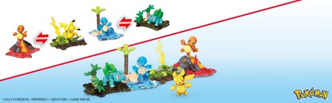 Mega Pokemon Building Kit, Kanto Region Trio With 3 Action Figures - 529pcs  : Target