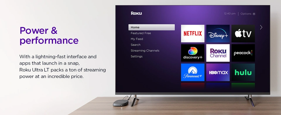 Roku Ultra LT 4K/HDR/Dolby Vision Streaming Device with Roku Ultra LT 4K/HDR/Dolby Vision Streaming Device with