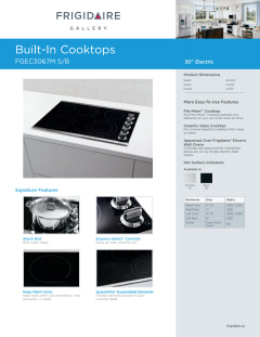 frigidaire fgec3067mb