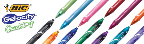 BIC Gel-ocity Quick Dry Gel Pens 0.7mm Medium Point Multicolor 12ct 