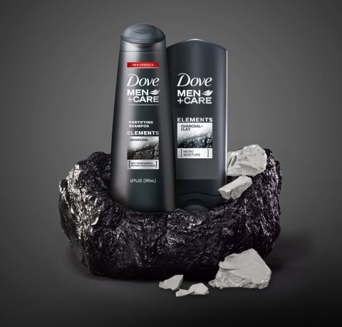 DOVE MEN + CARE Elements Body Wash Charcoal + Clay, Effectively