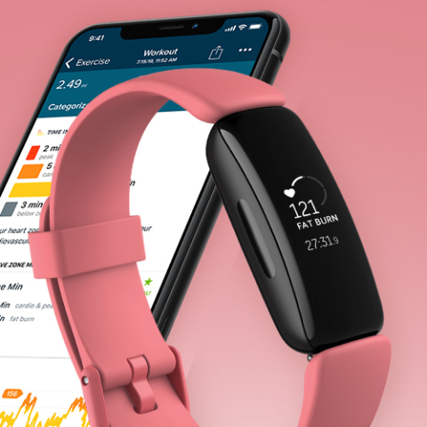 Fitbit Inspire 2 Fitness Tracker - Desert Rose 