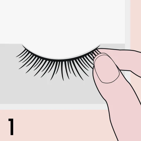 1. Gently remove lash from tray. 