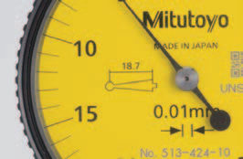 Mitutoyo 513-402-10E Indicateur de test à cadran de type horizontal, 0 à  0.03