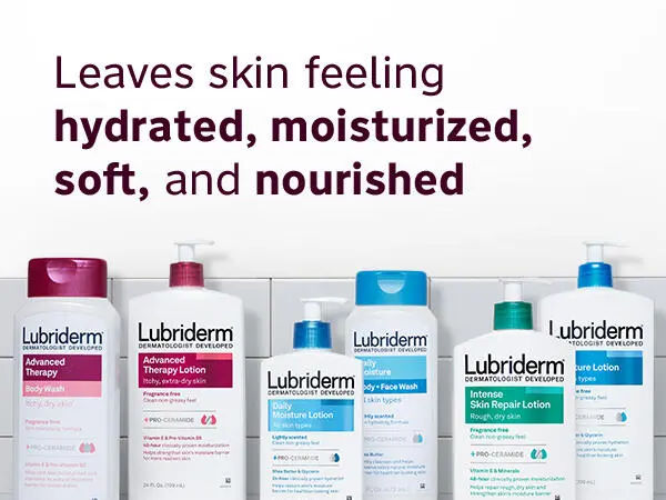 Lubriderm, Unscented Daily Moisture Lotion + Pro-Ceramide, 6 fl