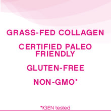 Grass-fed collagen, certified paleo friendly, gluten-free and non-GMO