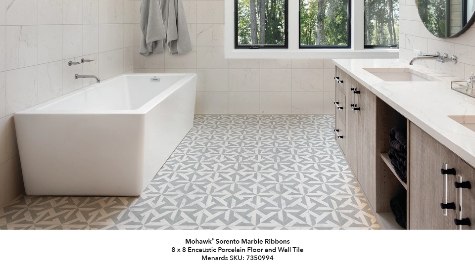 Mohawk® Sorento Marble Ribbons 8 x 8 Porcelain Floor and Wall Tile Mohawk® Sorento Marble Ribbons 8 x 8 Porcelain Floor and Wall Tile