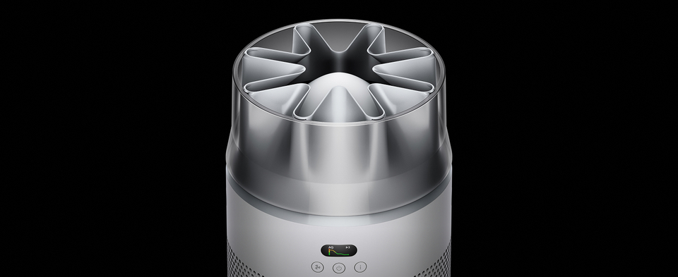 thumbnail video image 2 of Dyson HushJet™ Compact Air Purifier | Black/Teal | New, 2 of 9