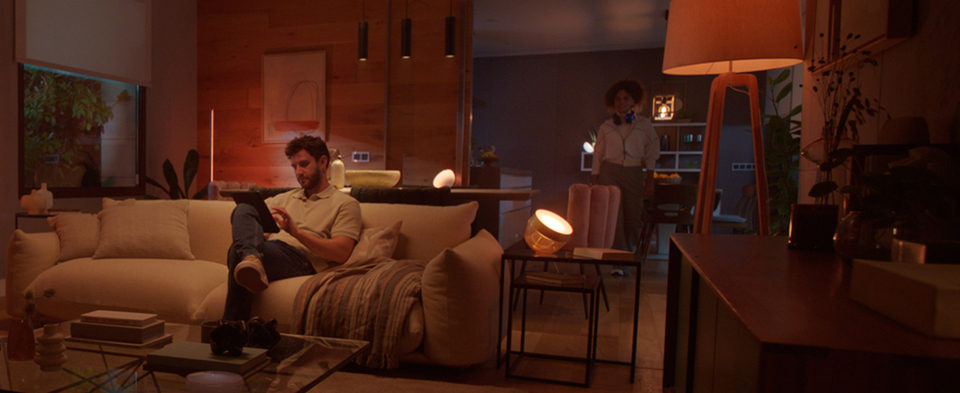 thumbnail video image 2 of Philips Hue White & Color Ambiance A19 Bluetooth Smart LED Bulb - Multicolor, 2 of 9