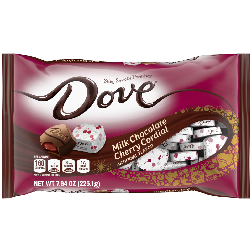 thumbnail video image 2 of Dove Promises Milk Chocolate Cherry Cordial Christmas Candy – 7.94 oz, 2 of 14