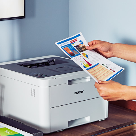 Brother HL-L3210CW Compact Digital Color Printer, Wireless Connectivity,  Mobile Printing 