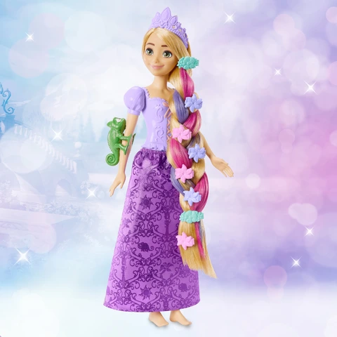 Disney Rapunzel Muneca Princesa Rapunzel con peinados magicos y accesorios Munecas Princesas Disney Accesorios Toys R Us Espana