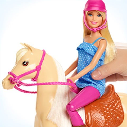 vacuüm surfen duim Barbie Basic Horse and Doll -Blonde by Mattel | Barnes & Noble®