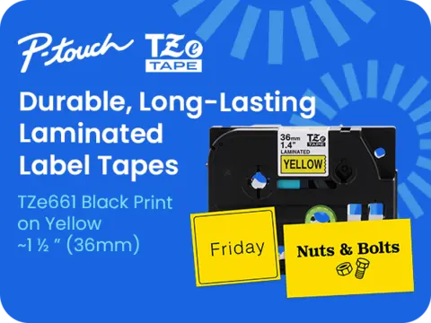 TZE661 | LabelMakersPrinters | By Brother