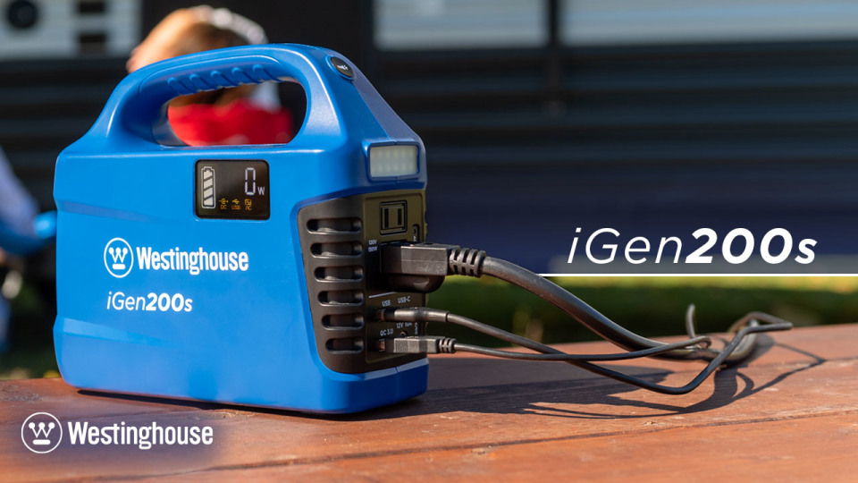 Westinghouse iGen200s 194Wh Portable Power Station and Outdoor Solar
