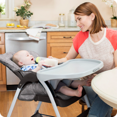 graco slim snacker high chair cover removal