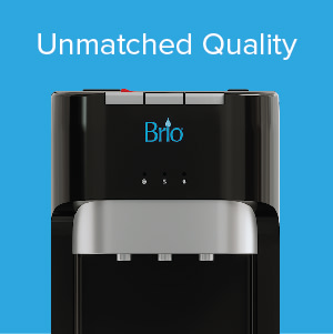 Brio Hot Cold and Room Temp Water Dispenser Cooler Bottom Load, Tri-Temp,  Black and Brush Stainless Steel, Essential Series CLBL420V2 - The Home Depot