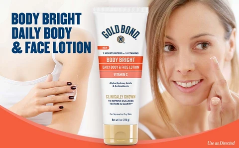 Gold Bond Bright Body And Face Lotion Tube - 8 Oz - albertsons