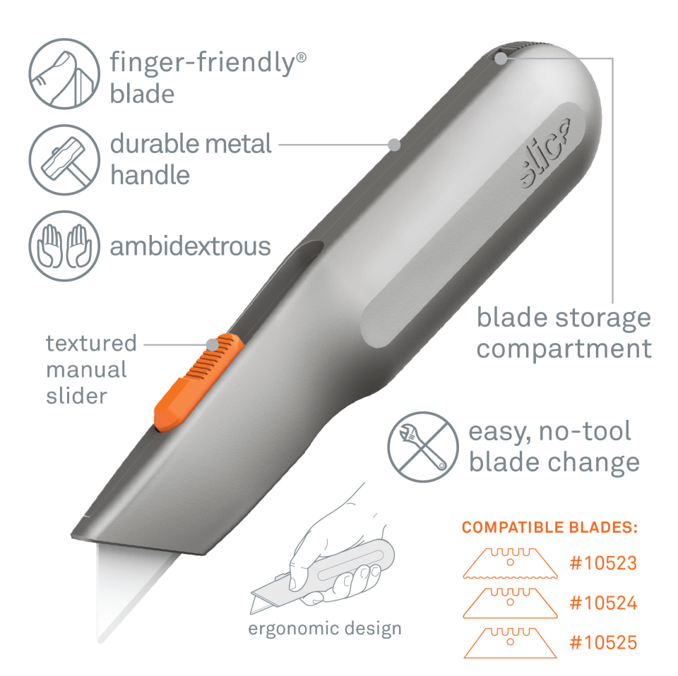 Slice 10524 Ceramic Utility Blades - Rounded Tip