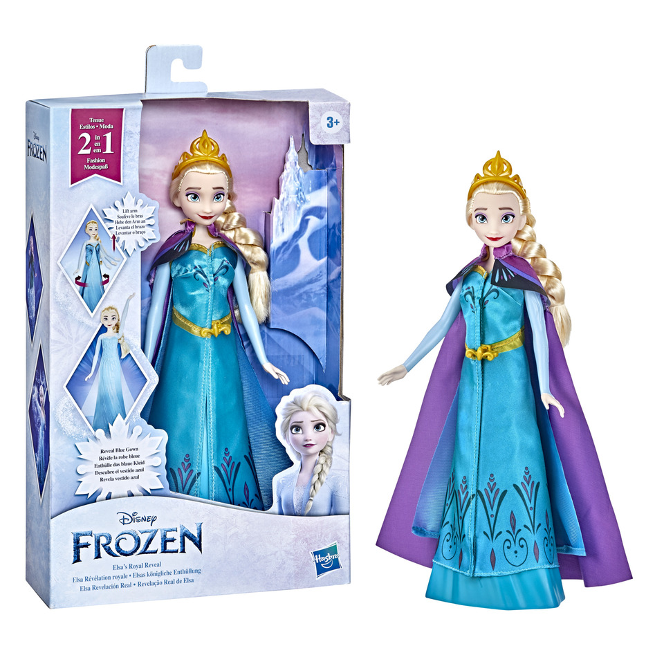 Disney's Frozen Elsa's Royal Reveal, Elsa Fashion Doll with 2-in-1